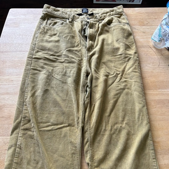 Urban outfitters wide leg mustard yellow corduroy pants. - Picture 2 of 3